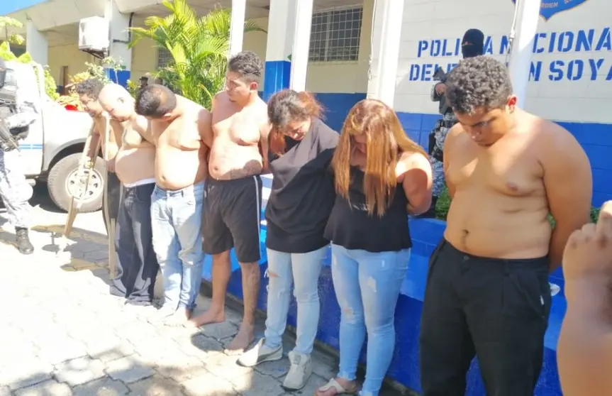 Siete pandilleros detenidos en Soya