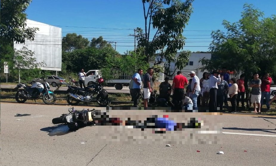 Accidente en Comalapa, motociclista