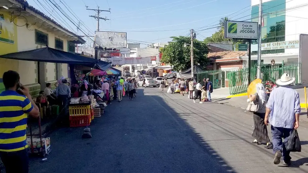 Zona comercial de Santa Rosa de Lima