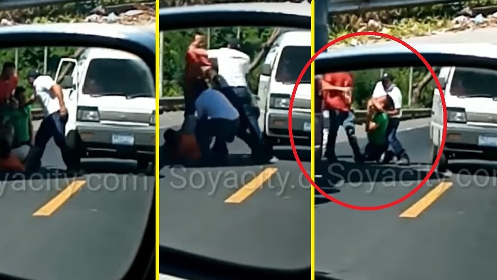 Conductores se agreden en carretera a Chalatenango