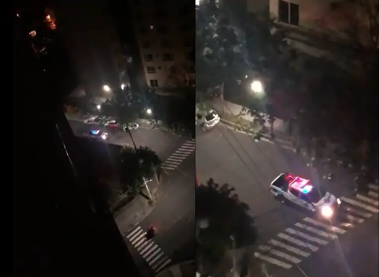 Policía en la San Benito