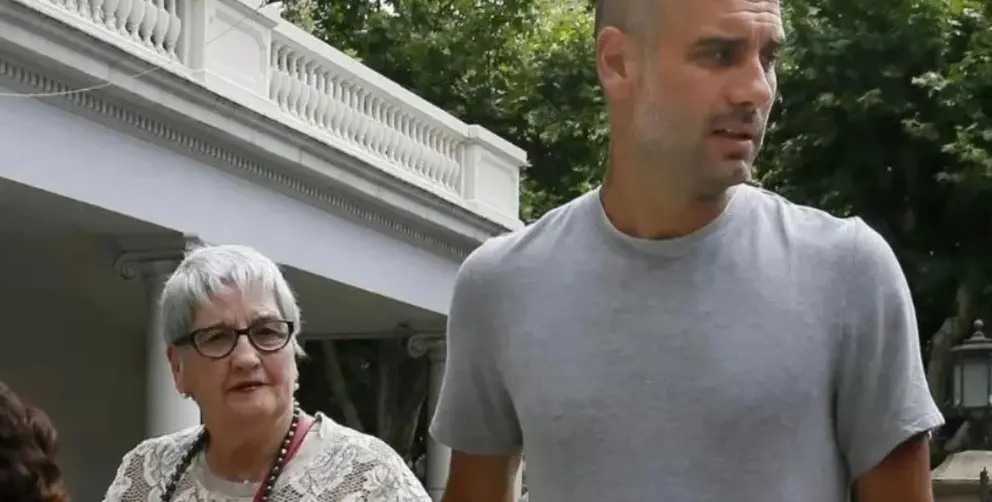 Guardiola y su madre