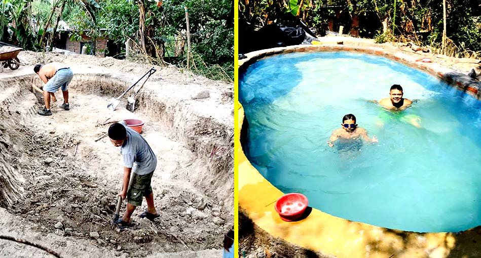 Construyen una piscina en Panchimalco 6