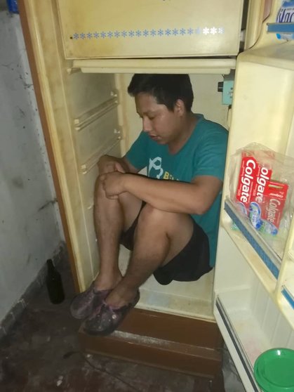 pandillero en refrigeradora1