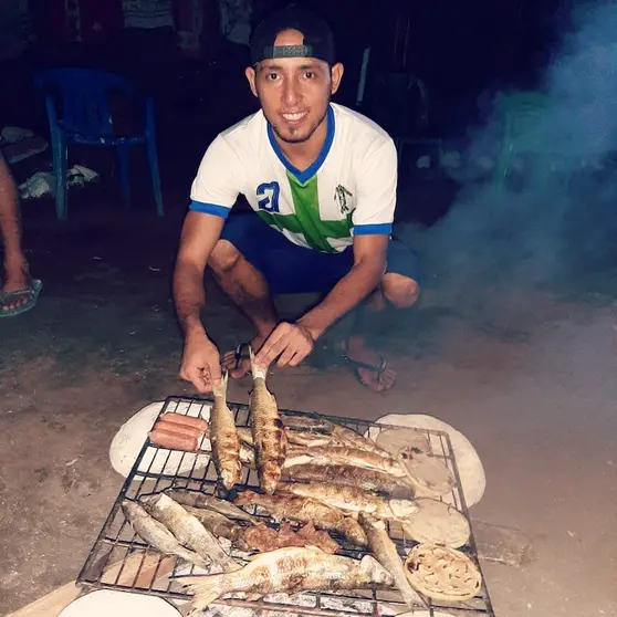 frank velasquez con pescados