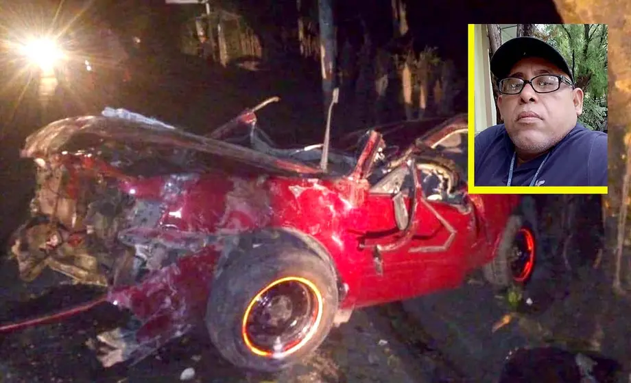 Agente Juan García Quintanilla muere en accidente en San Miguel Foto Movimiento de los Trabajadores de la Policía 3