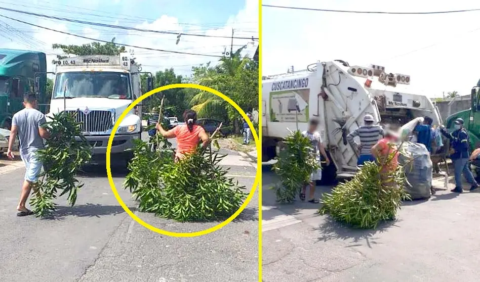 Vecinos confrontan a empleados municipales de Cuscatancingo Foto tomada de la alcaldía 4