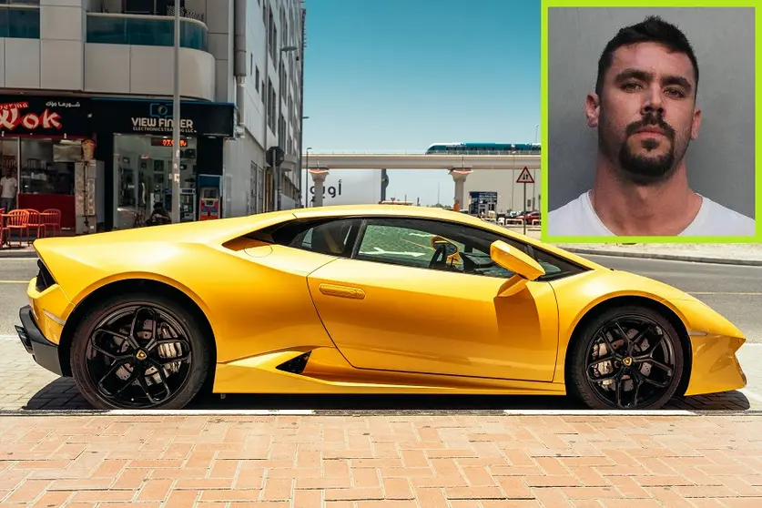 photo-of-yellow-lamborghini-parked-beside-road-4635349