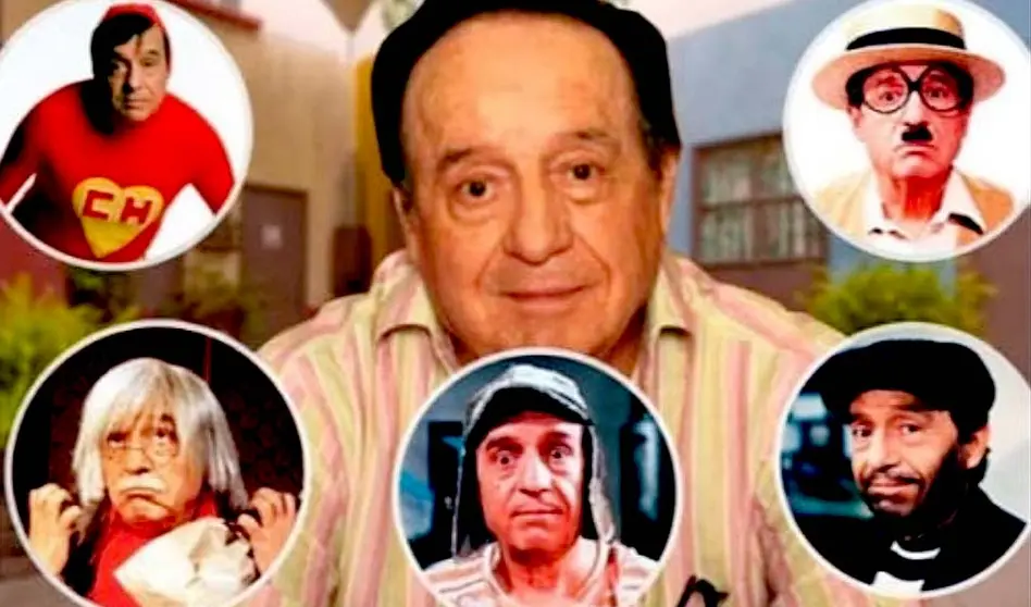 Chespirito imagen tomada de la cuenta de Florinda Meza