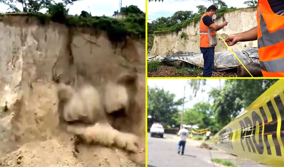 Derrumbe en Soyapango imagen tomada de protección Civil 5