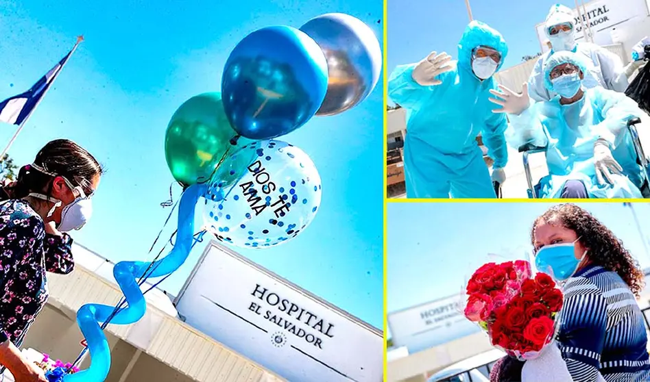 Esperan con globos y rosas a pacientes recuperados de Covid19 Foto 6 tomada de la Secretaría de Prensa de la Presidencia