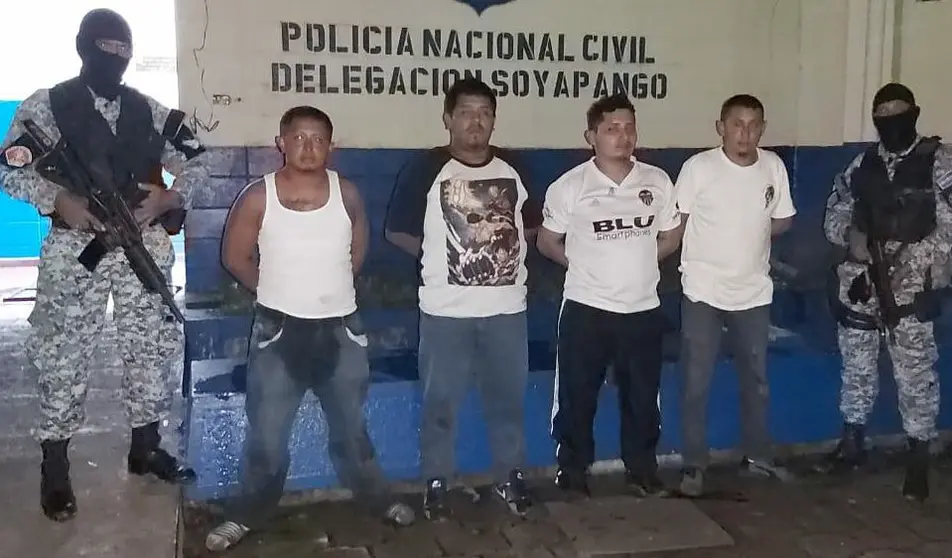 Pandilleros detenidos