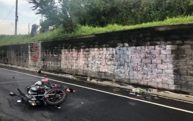 Motociclista en San Martín