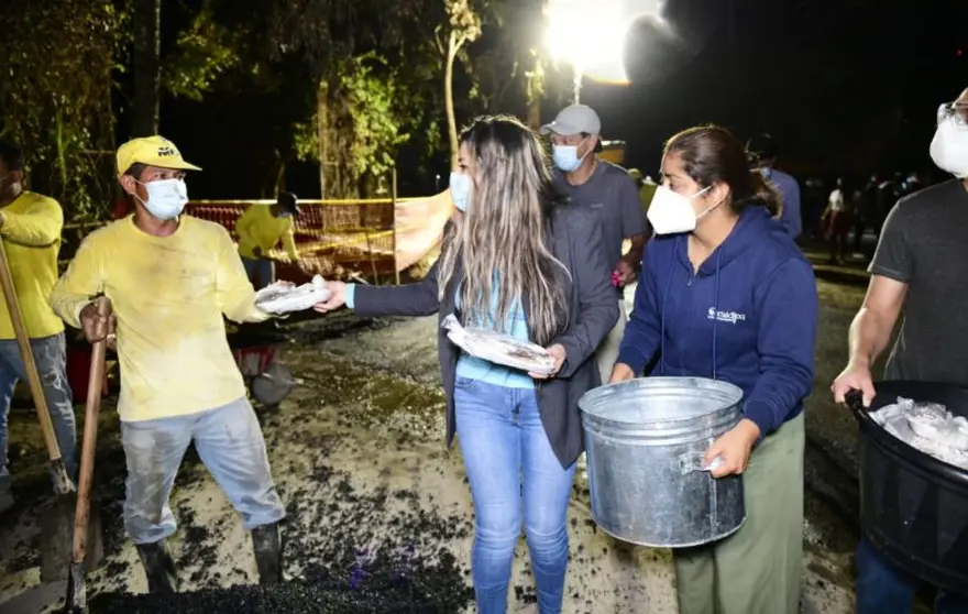 Vecinos de la colonia La Cima