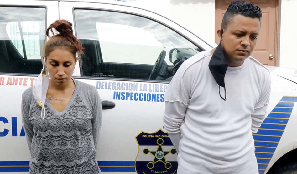 Winston Vladimir Melara Herández y Patricia Argueta Berrios acusados de matar a un bebé de 17 meses Foto tomada de PNC