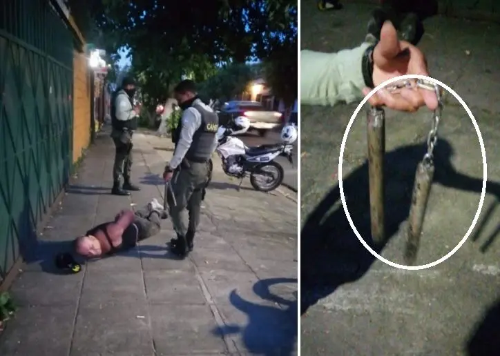 Atacó a hijastro con chacos