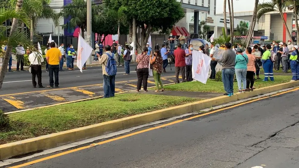 Protesta en Metrocentro