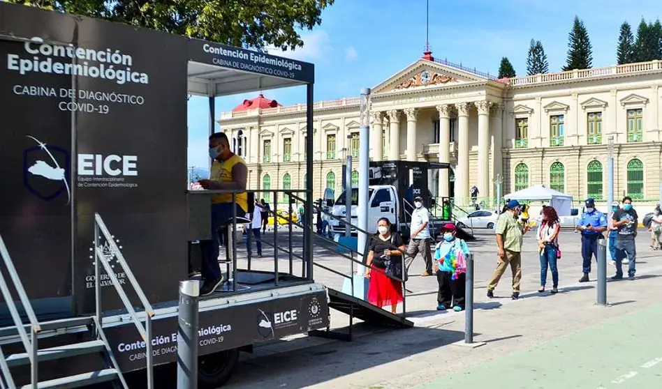 Realizan pruebas de Covid en la capital Foto tomada de la Secretaría de Prensa de la Presidencia 2