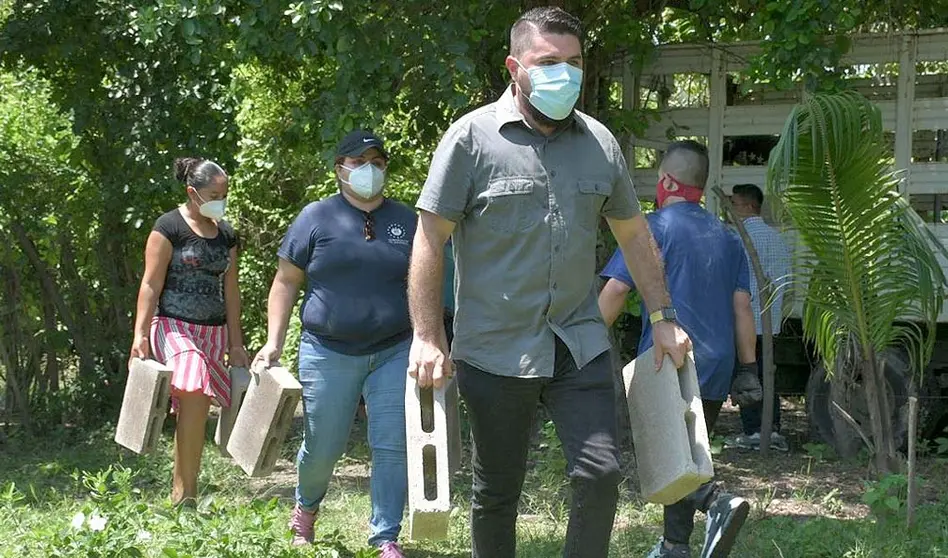 Entregan ayuda a comunidades en La Paz Foto tomada de la Secretaría de Prensa de la Presidencia