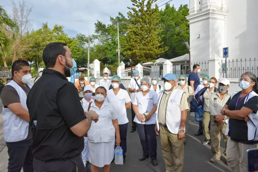 Cerco Sanitario en Chalchuapa