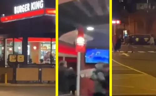 Pelea en Burger King