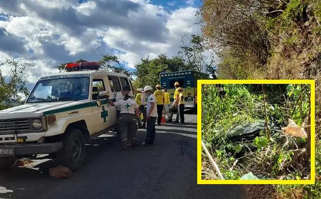 Accidente Lago de Coatepeque