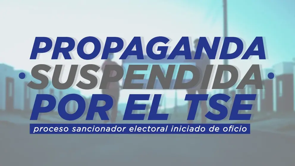 Propaganda suspendida TSE