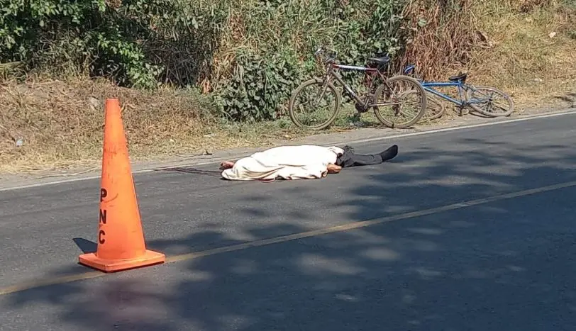 Atropellado en San Juan Opico