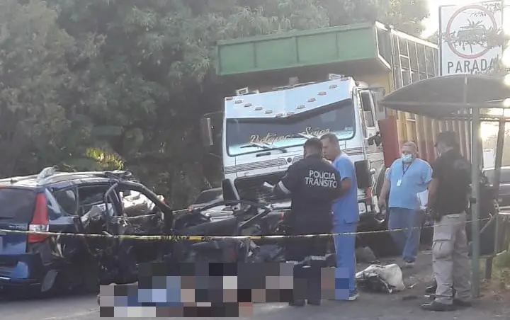 Accidente en San Luis Talpa