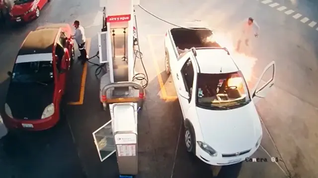 Incendio en Gasolinera