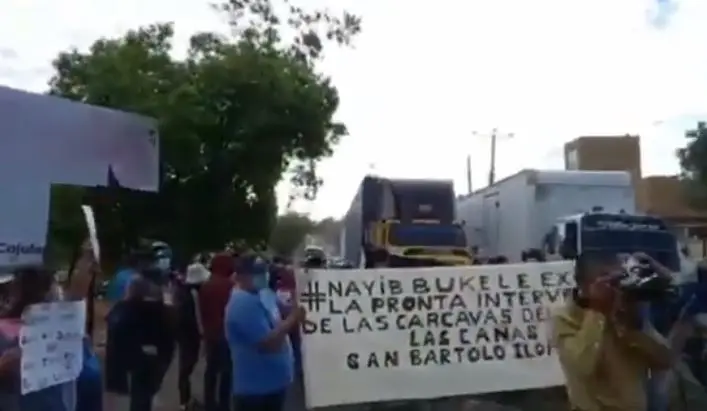 Protesta por cárcavas