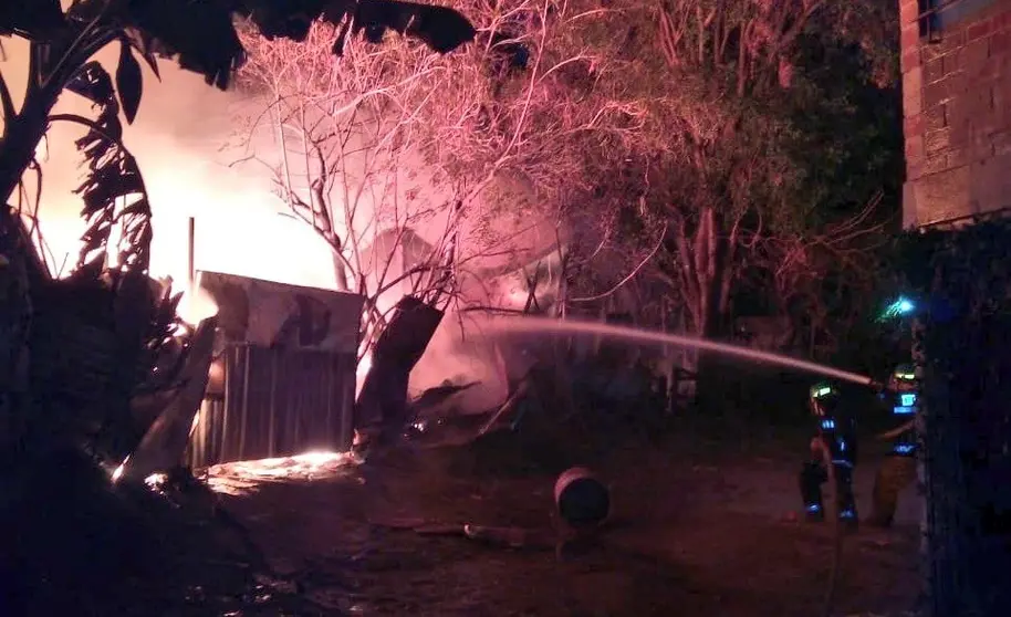 Incendio en Chatarrería