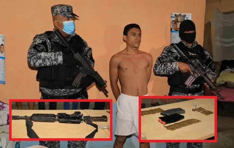 Detenido con arma de guerra