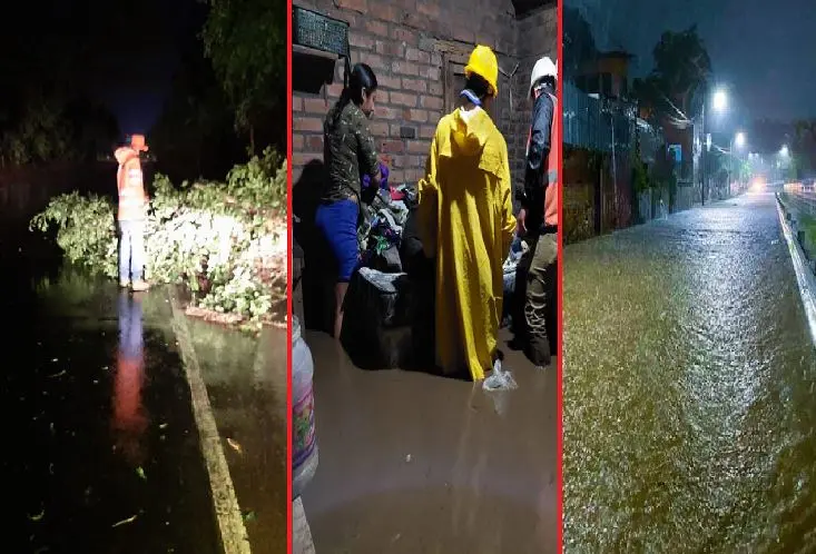 Lluvias de anoche