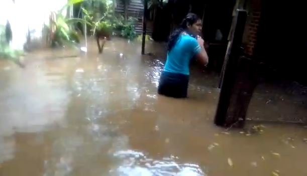 Inundaciones en Puerto El Triunfo
