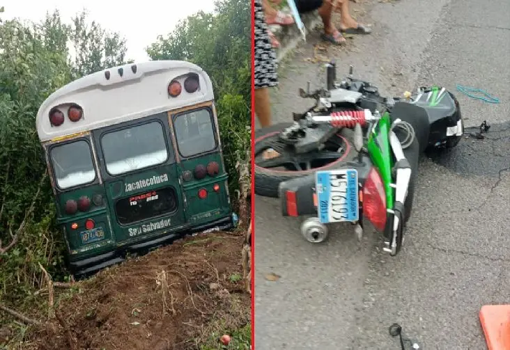 Bus y moto