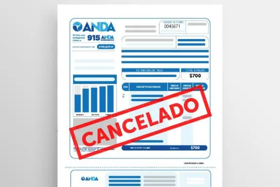 Recibo cancelado