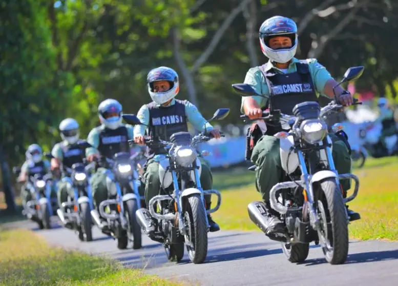 Flotas de motocicletas al CAMST