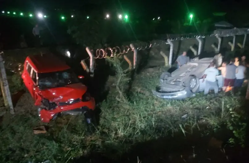 Accidente con cinco heridos