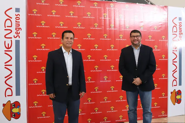 Conferencia de prensa virtual del Lanzamiento de los Seguros para Mayores, el 24 de enero de 2022, en el Centro Financiero en San Salvador, El Salvador.
Foto Banco Davivienda Salvadoreño/Salvador Melendez