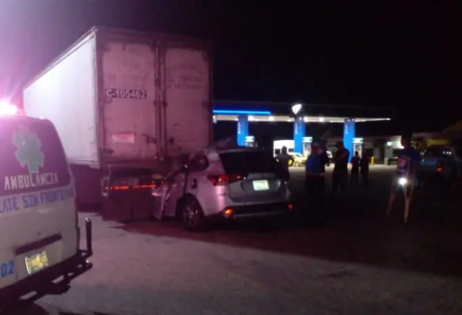 Choque de camioneta