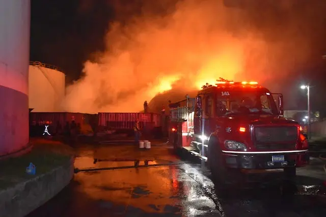 Bomberos Incendio Acajutla