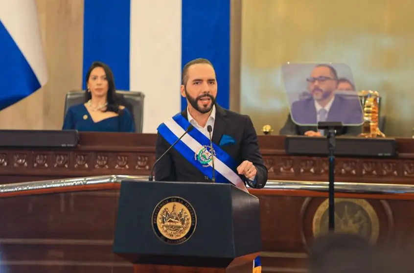 Presidente Bukele en su discurso de tercer año de Gobierno