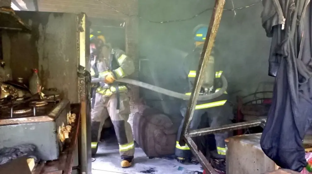 Incendio en Ciudad Delgado