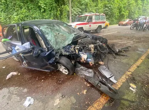 Accidente con cuatro lesionados