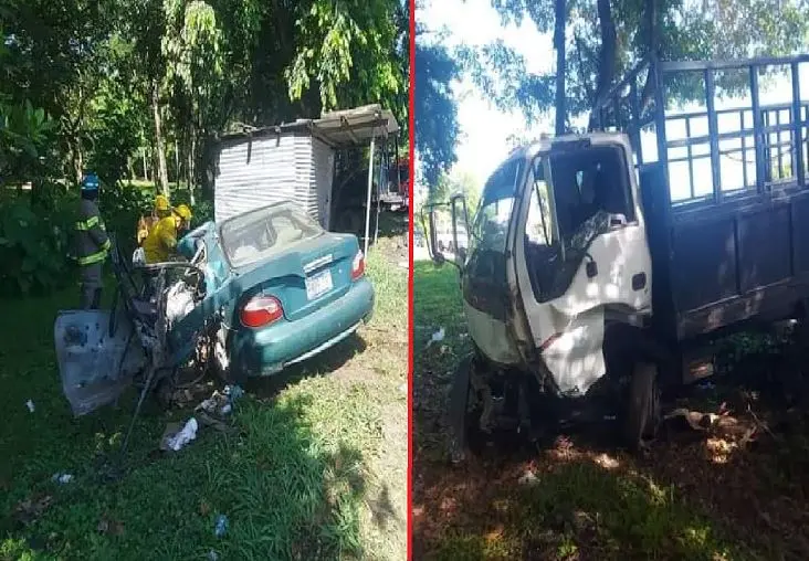 Accidente en Ereguayquín