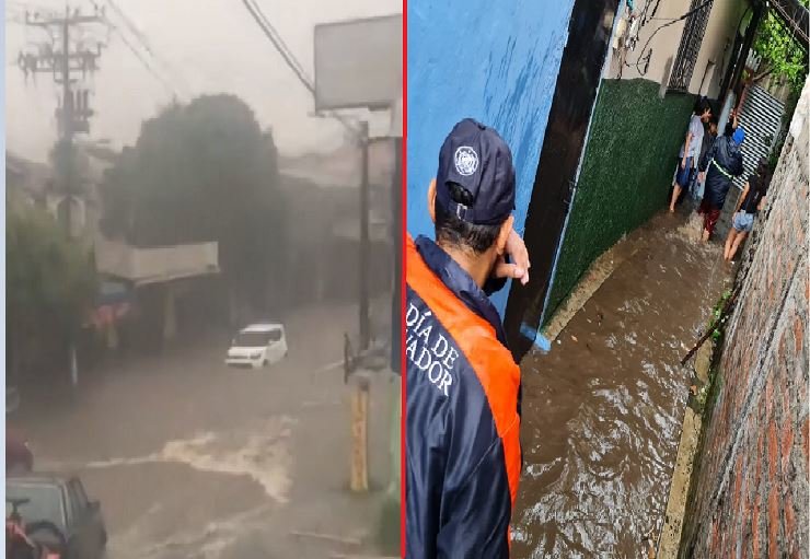 Inundaciones en Tecla y San Salvador