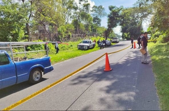 Motociclista muerto en San Vicente