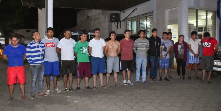Lago de Coatepeque 18 detenciones