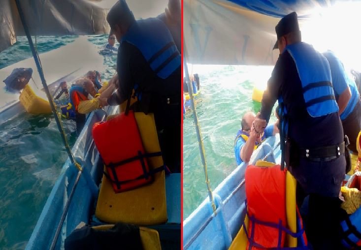 Cuatro turistas rescatados en Apulo